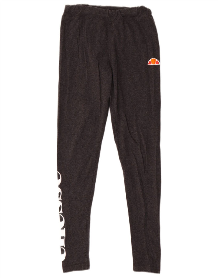 Damskie legginsy Ellesse Graphic UK 10 Small, szare, bawełniane