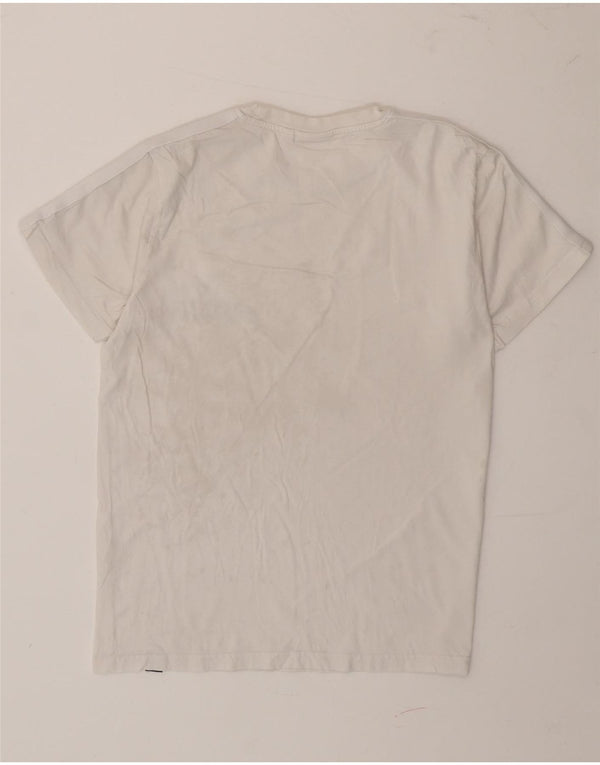 Męska koszulka z grafiką Ellesse Top XS, biała, bawełniana w bloki kolorów
