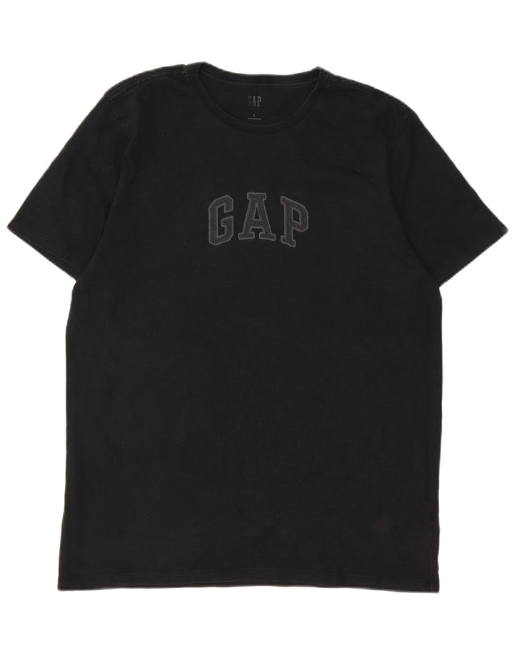 Męski T-shirt z grafiką Gap, duży, czarny, bawełniany
