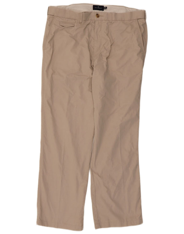Męskie spodnie Chino Marks & Spencer Blue Harbor Straight W38 L31 Beżowe