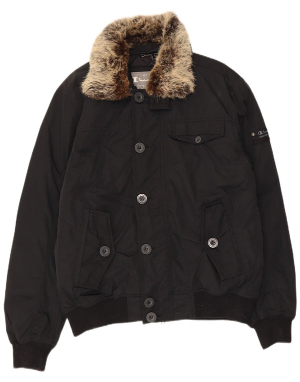 Męska kurtka bomber CHAMPION UK 40, duża czarna