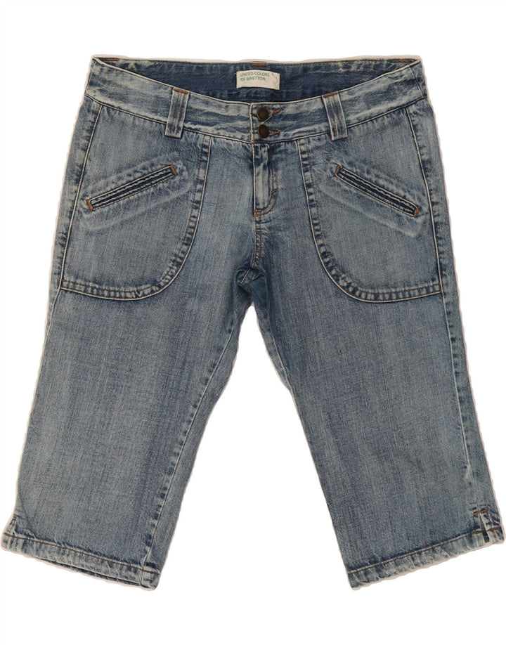 BENETTON Womens Denim Shorts IT 46 Large W36  Blue Cotton Vintage Benetton and Second-Hand Benetton from Messina Hembry 