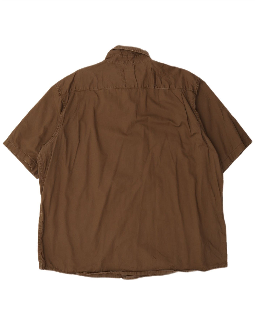 Męska koszula z krótkim rękawem Wrangler 2XL, bawełna khaki