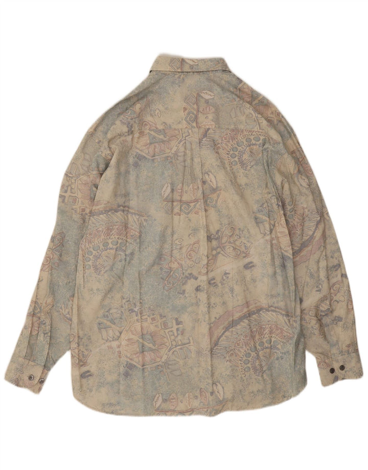 Koszula męska Club D'Amingo w abstrakcyjny wzór, rozmiar 41/42, duża, wielokolorowa