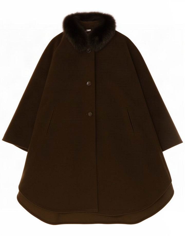 Jimmy Hourihan Damski płaszcz pelerynowy IT 42 Medium Khaki