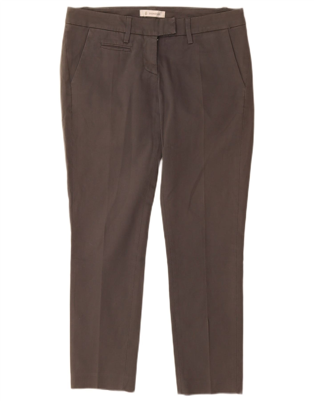 Spodnie damskie DONDUP Slim Fit Chino W28 L28 Szara bawełna