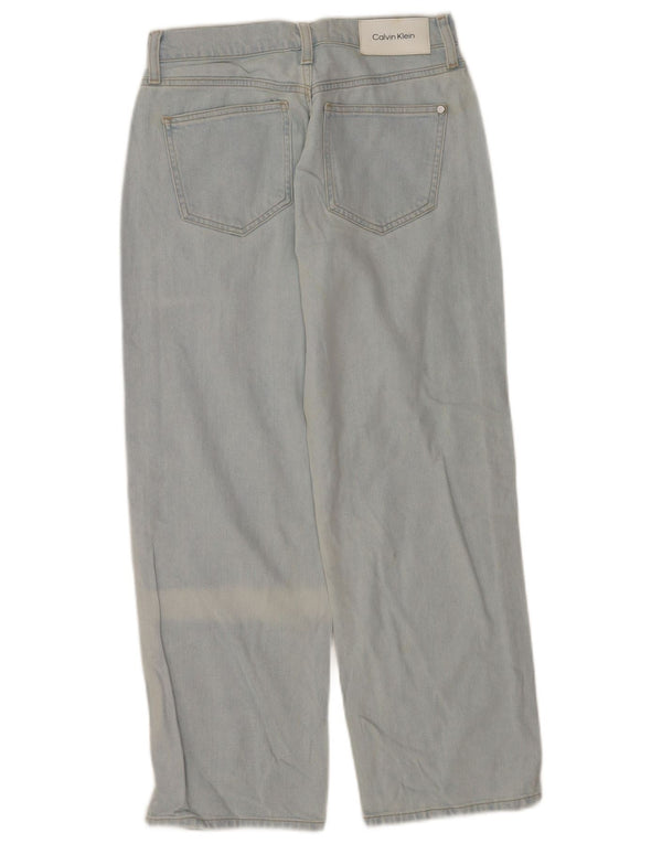 Damskie jeansy proste CALVIN KLEIN W28 L27 Niebieskie, bawełniane
