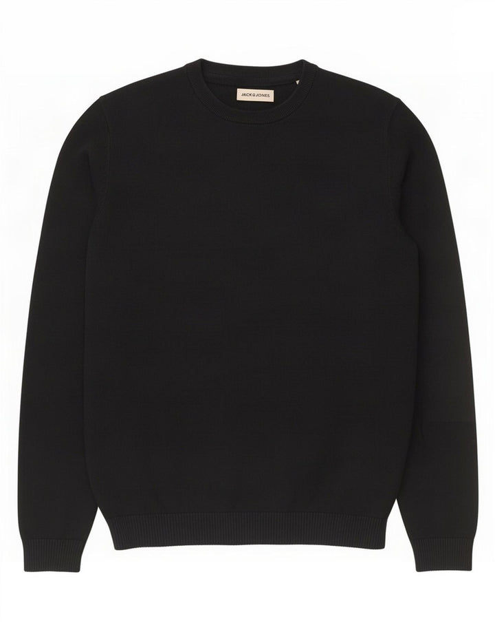 Męski sweter z okrągłym dekoltem Jack & Jones, mały, granatowy