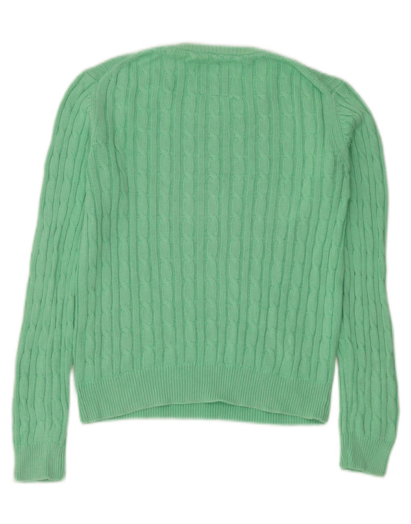 Sweter damski Jack Wills Oversize z okrągłym dekoltem, UK 10, mały zielony