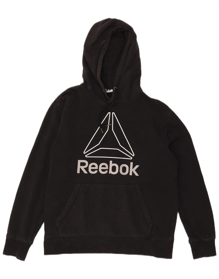 Męski sweter z kapturem Reebok, duży, czarny