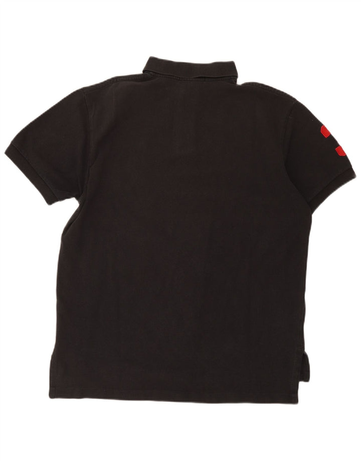Męska koszula graficzna Polo Ralph Lauren, średnia czarna, bawełniana