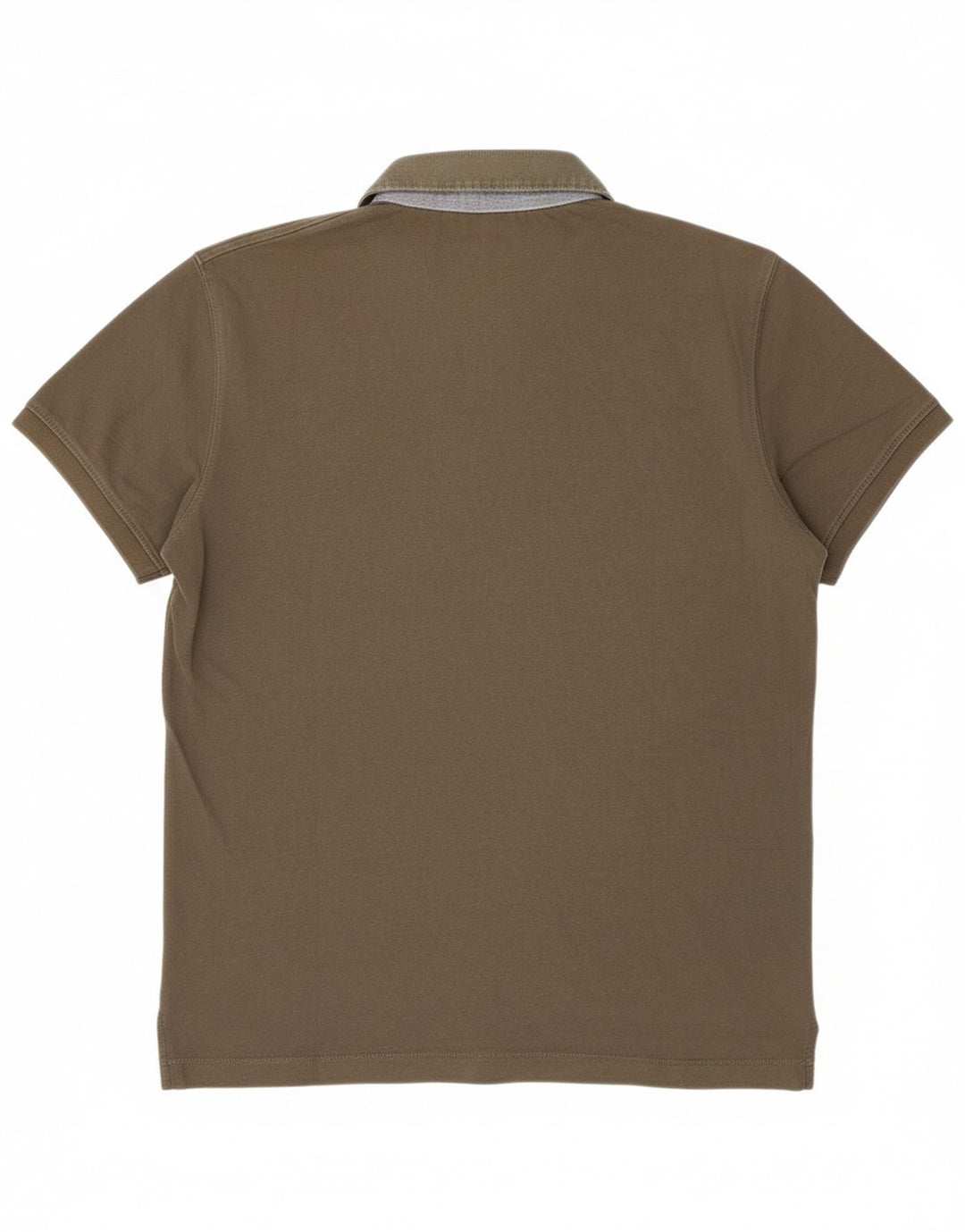 BLAUER Mens Polo Shirt Large Khaki Cotton