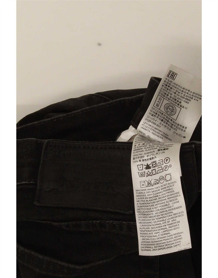 Męskie jeansy Levi's Skinny W30 L30 Czarna bawełna