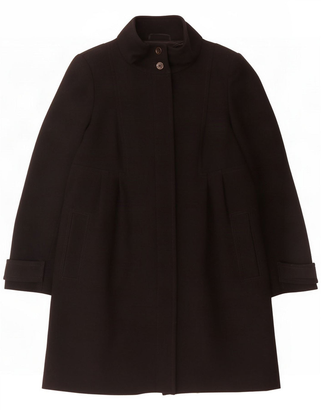 Płaszcz weekendowy Max Mara UK 14, duży, czarny, wełniany