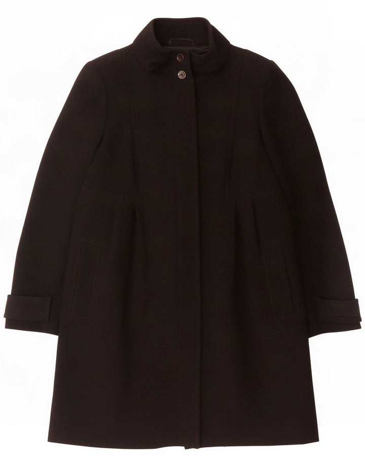 Płaszcz weekendowy Max Mara UK 14, duży, czarny, wełniany