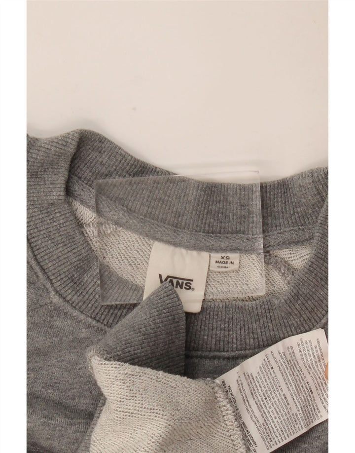 Damski sweter oversize Vans z grafiką UK 6 XS, szary, blok kolorów