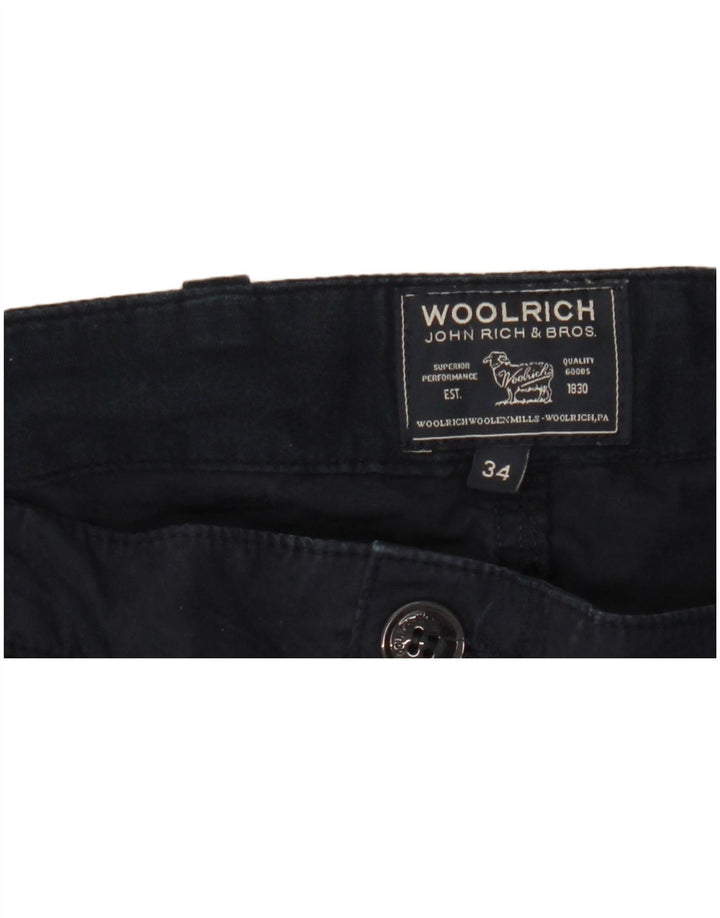 Spodnie męskie Woolrich Straight Cargo W34 L27 Granatowe
