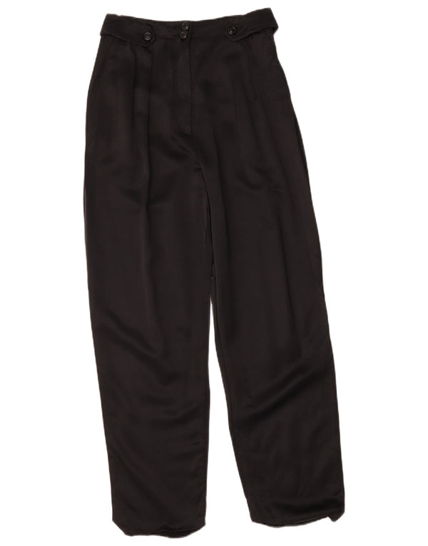 Damskie spodnie chino z wysokim stanem Whistles UK 10 Small W26 L27 Czarne