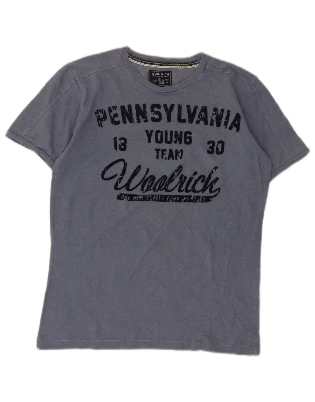 Chłopięcy T-shirt z grafiką Woolrich 11-12 lat, niebieski