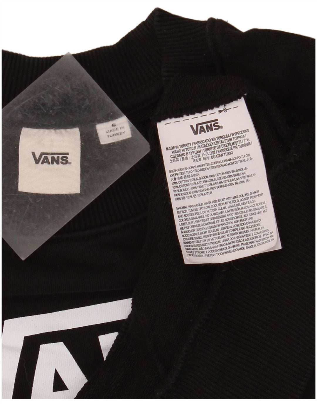 Damski sweter oversize VANS Crop Graphic UK 10 Small Black