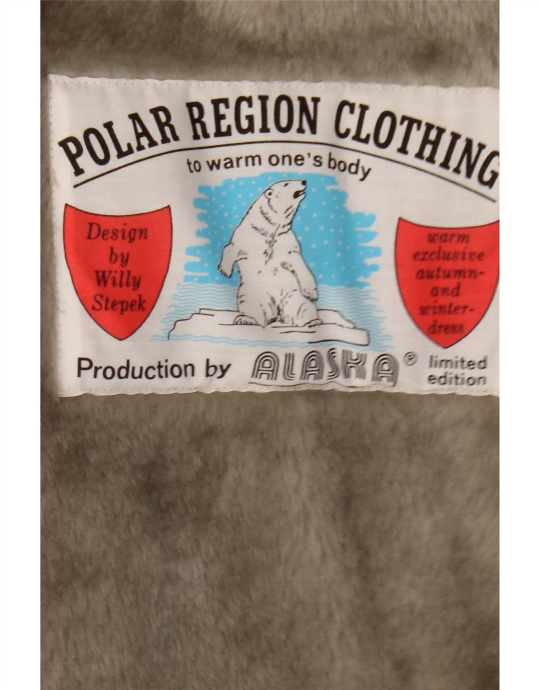 Vintage męska kurtka bomber Sherpa UK 40 duża szara