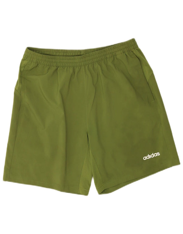 Męskie spodenki sportowe Adidas Climacool, duże, zielone, z poliestru