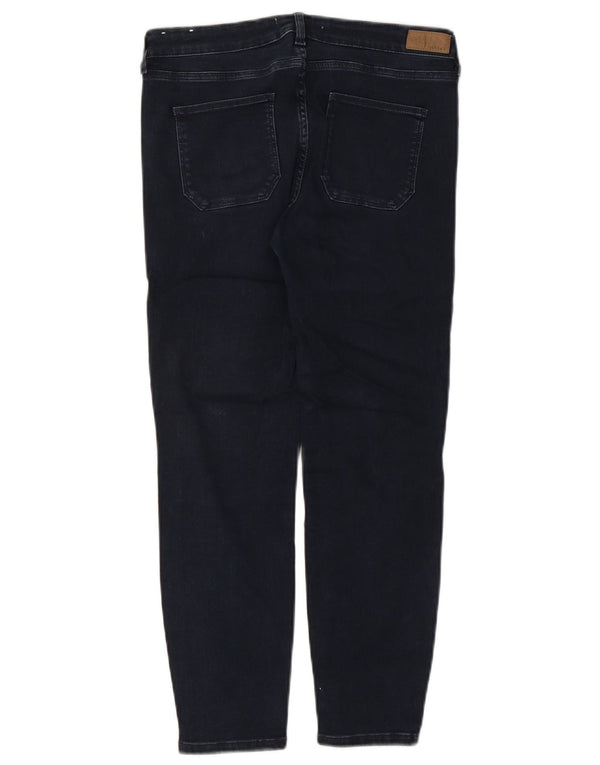 Damskie jeansy Fat Face Super Skinny Cropped UK 12 Medium W30 L24 Granatowe