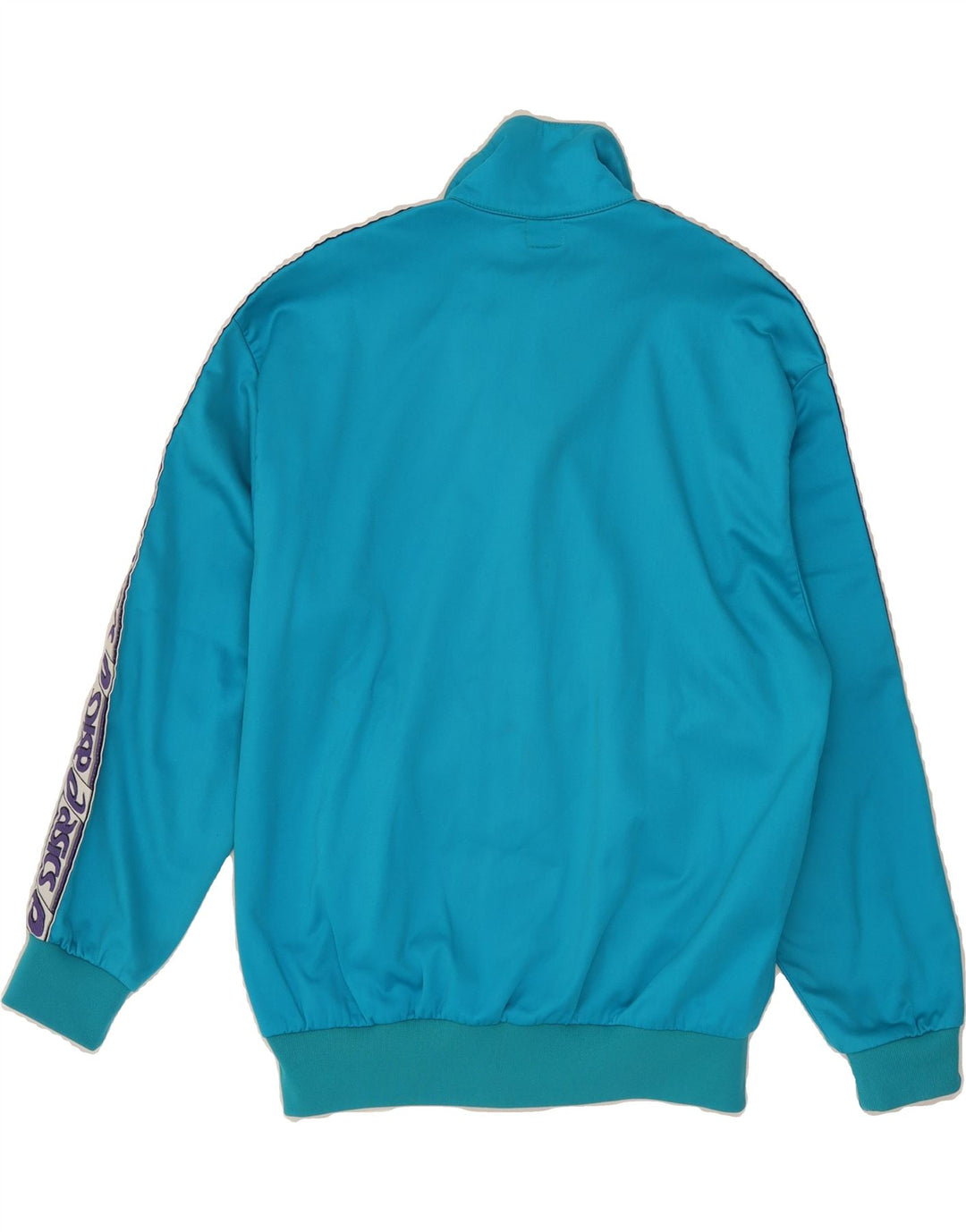 ASICS Womens Graphic Tracksuit Top Jacket IT 48 XL Blue Vintage Asics and Second-Hand Asics from Messina Hembry 