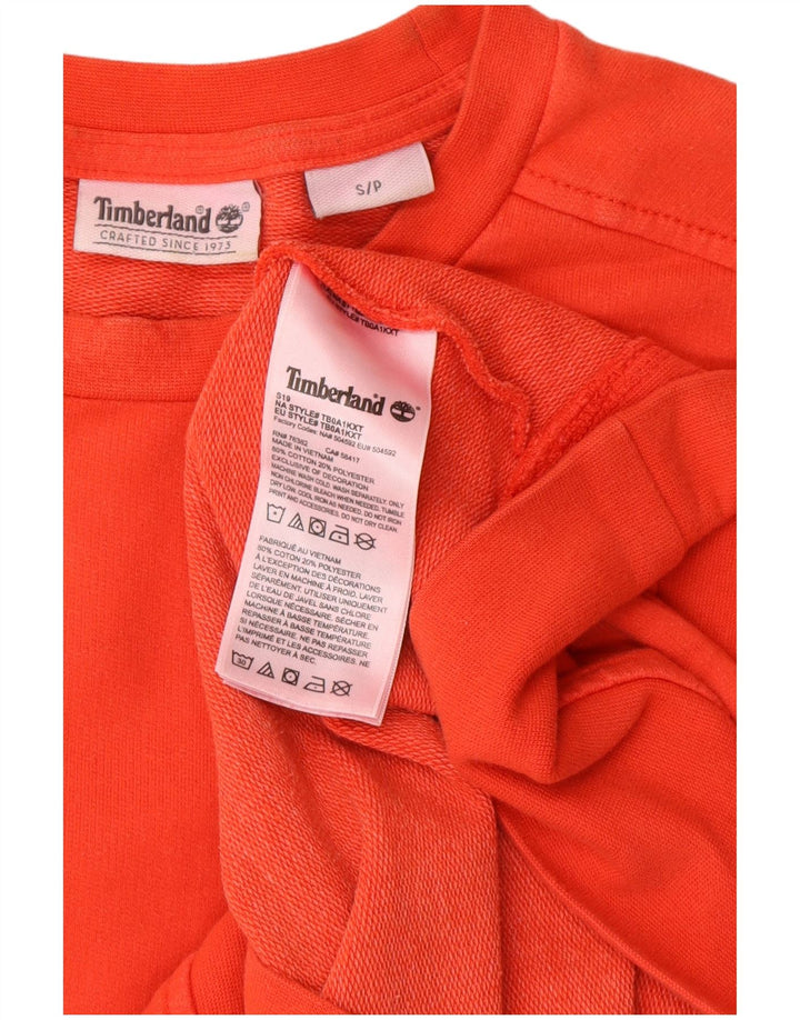 Męski sweter Timberland, mały, pomarańczowy, bawełniany