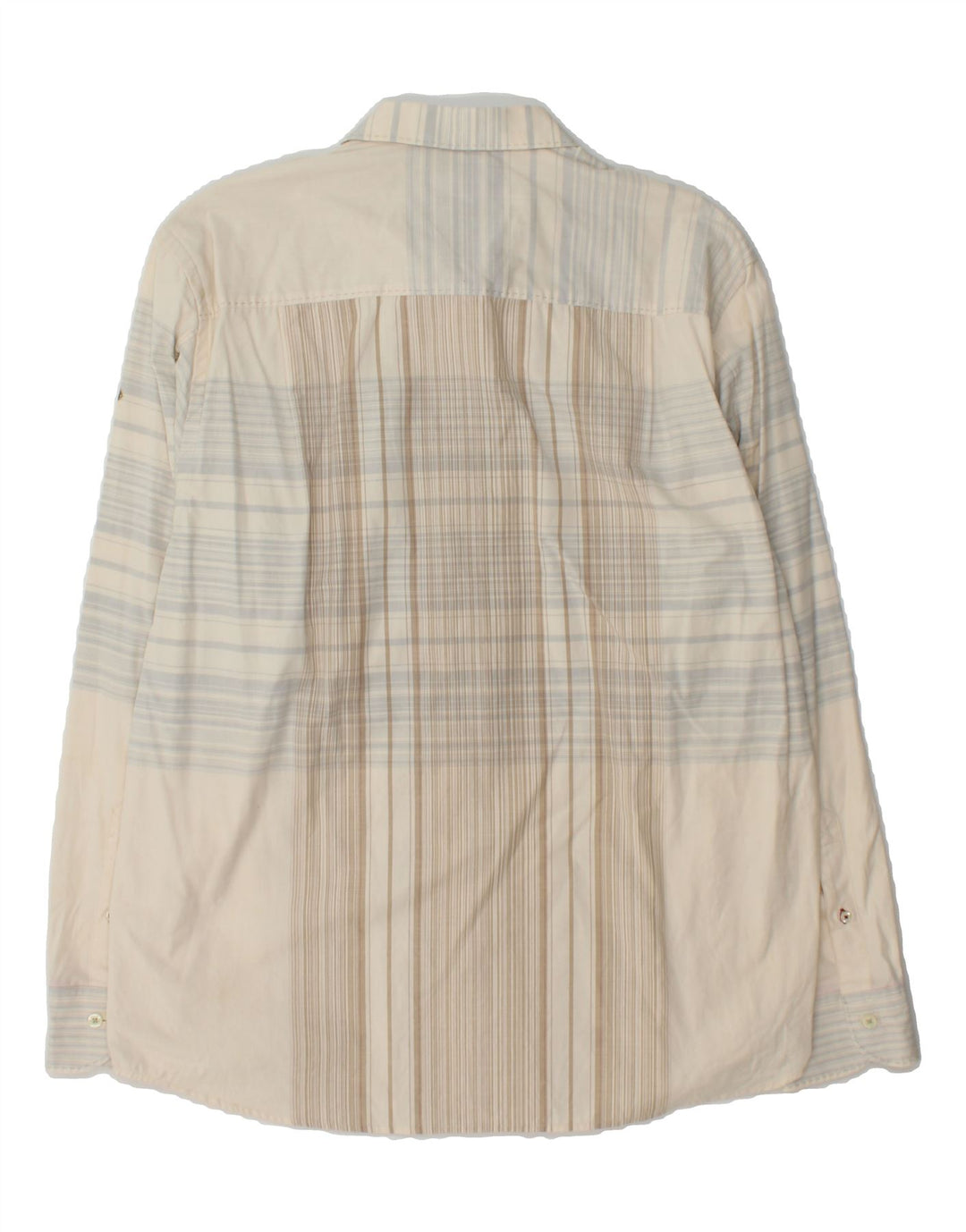 TOMMY BAHAMA Mens Shirt Large Off White Check Cotton Vintage Tommy Bahama and Second-Hand Tommy Bahama from Messina Hembry 