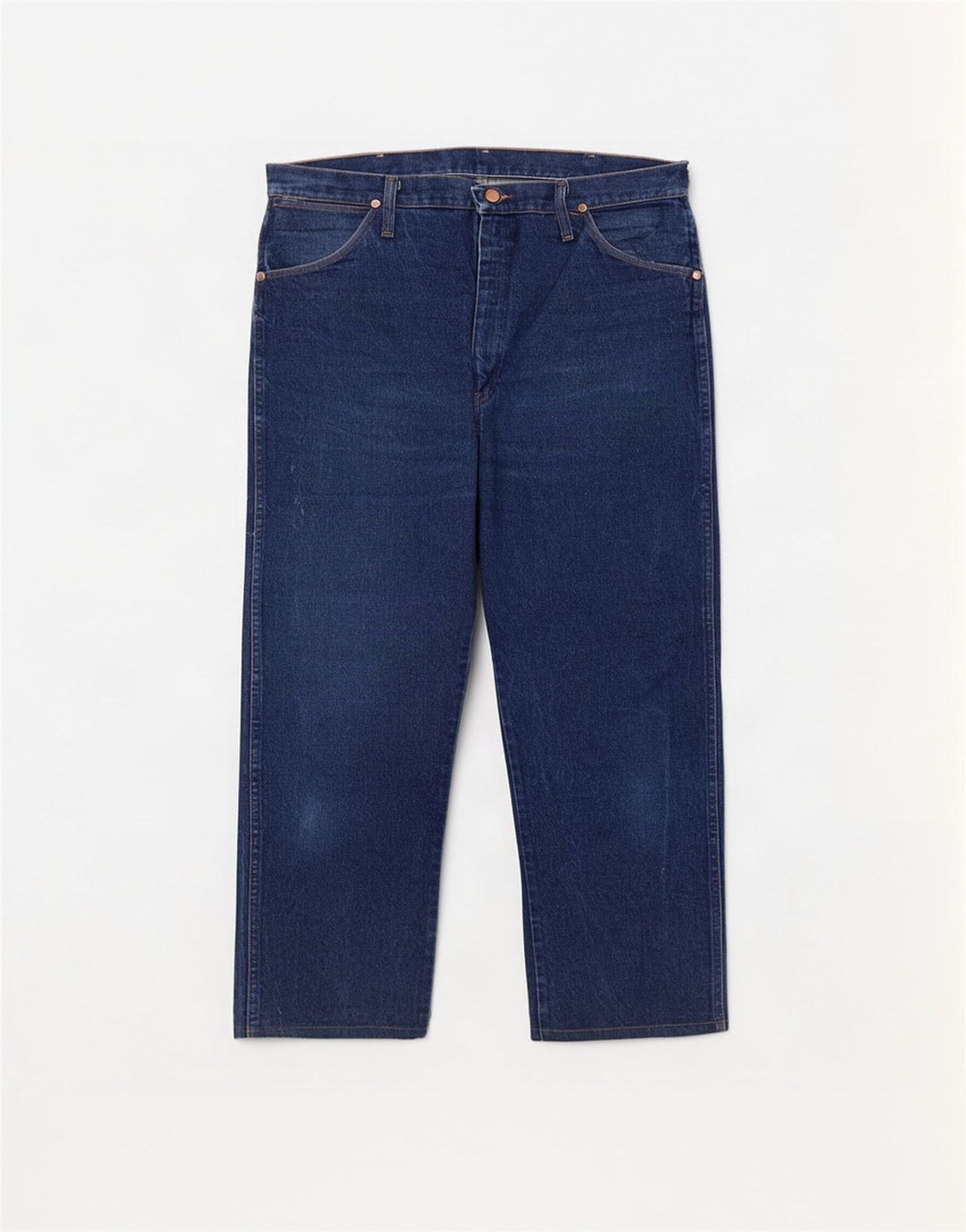 Męskie proste dżinsy Wrangler W38 L26, granatowe, bawełniane