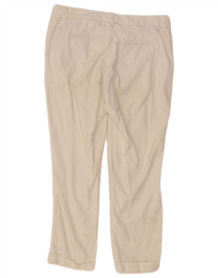 Spodnie damskie Fay Straight Chino W30 L26 Biała bawełna