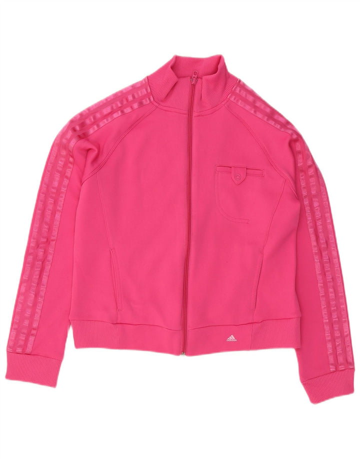 Damska bluza dresowa Adidas UK 14 Średni różowy poliester