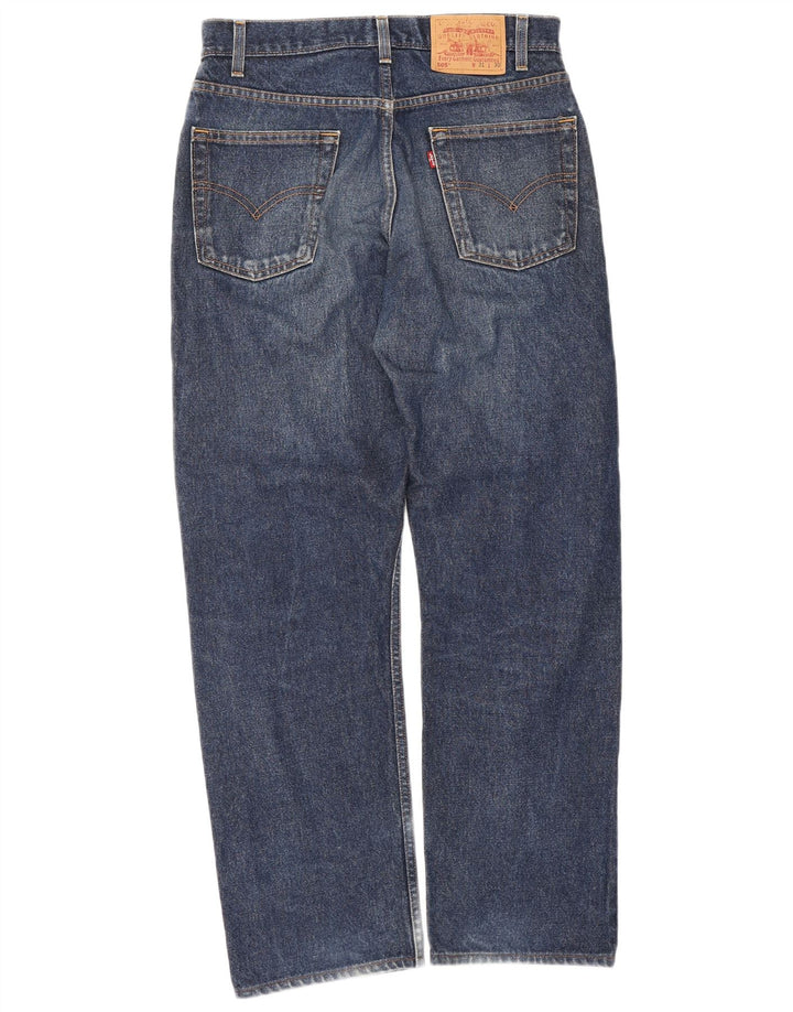 Męskie jeansy Levi's 505 o regularnym kroju W31 L30, niebieska bawełna