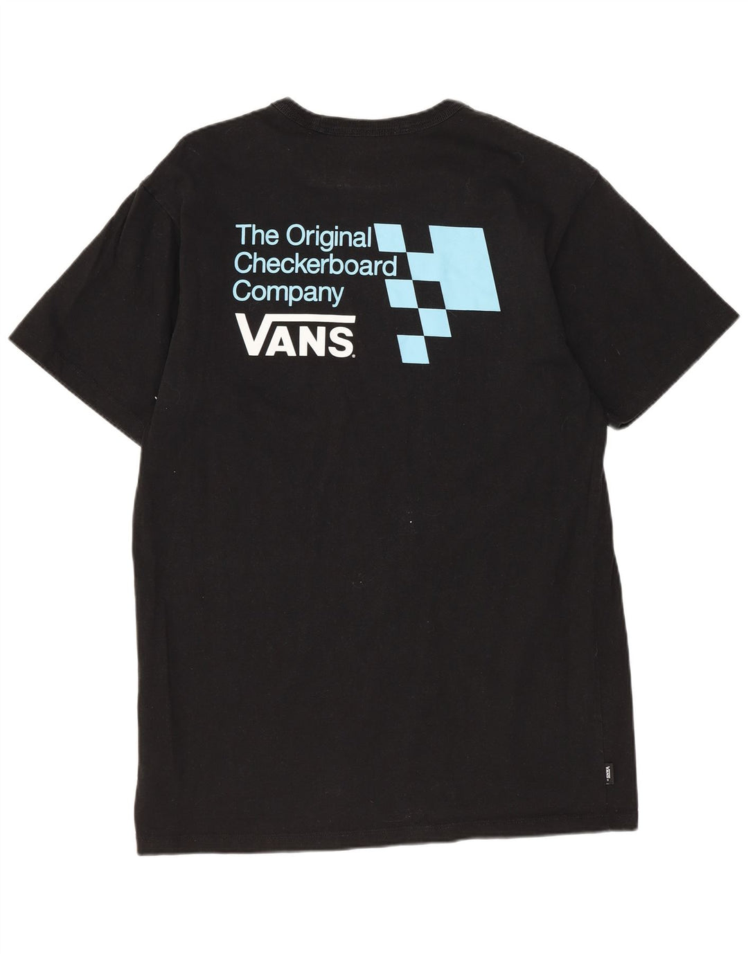 Męski T-shirt VANS o klasycznym kroju z grafiką, średni czarny, bawełniany