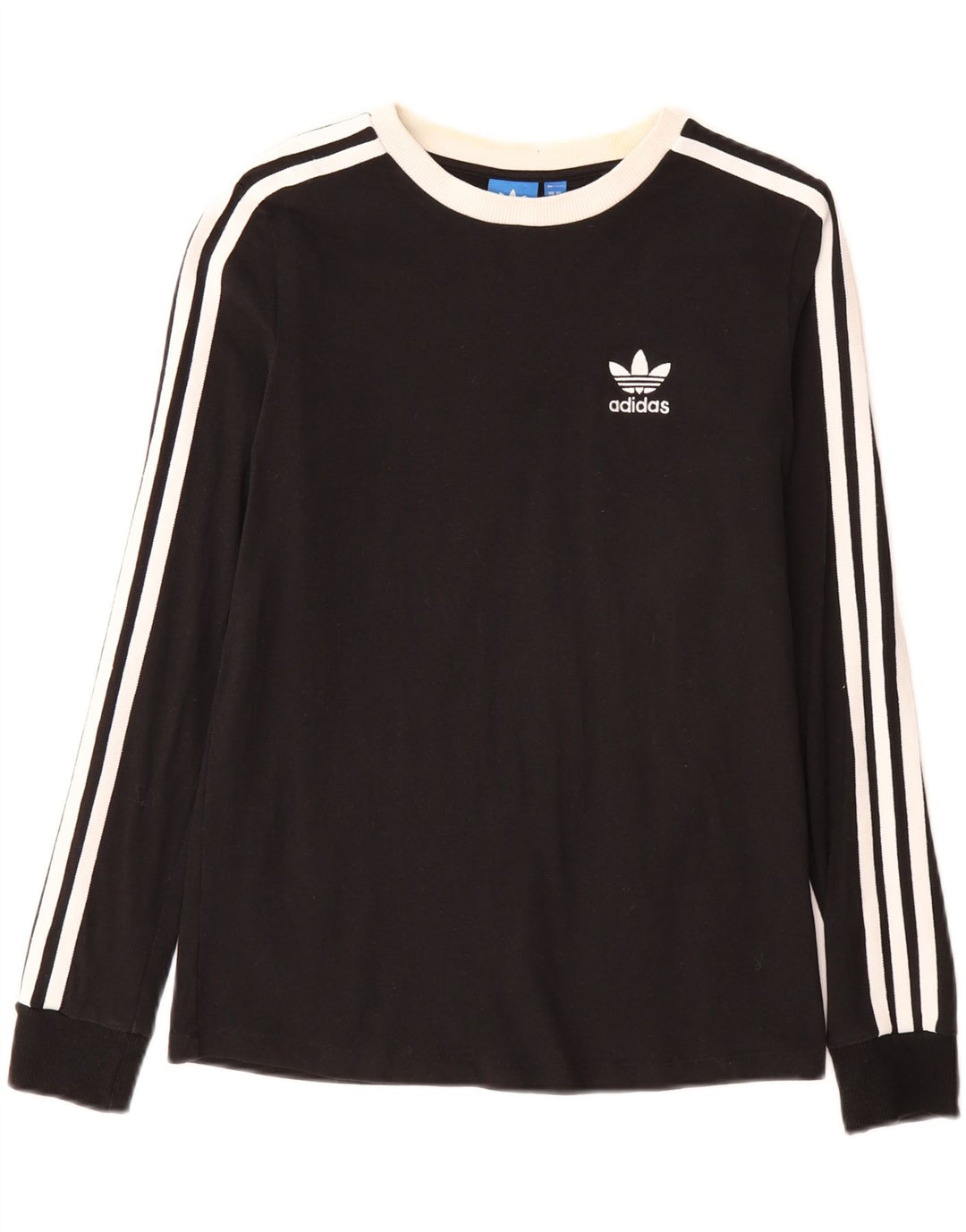 ADIDAS Womens Top Long Sleeve UK 8 Small  Black Cotton Vintage Adidas and Second-Hand Adidas from Messina Hembry 