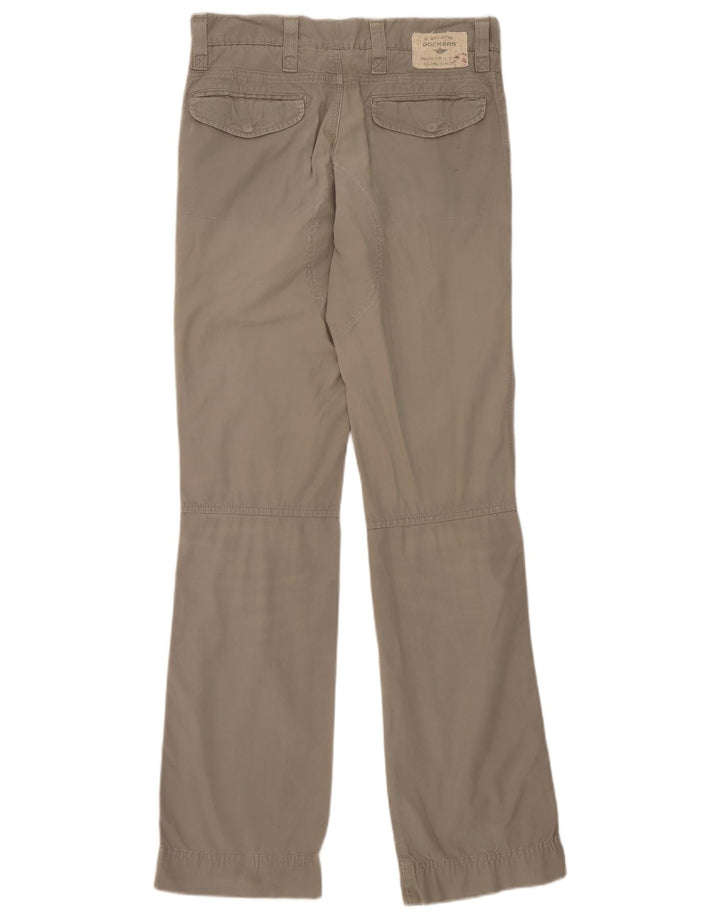 Męskie spodnie chino Dockers khaki proste W30 L32 szare