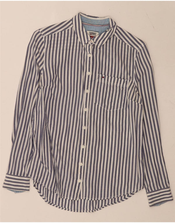 Koszula damska Tommy Hilfiger UK 10 Small Blue Pinstripe