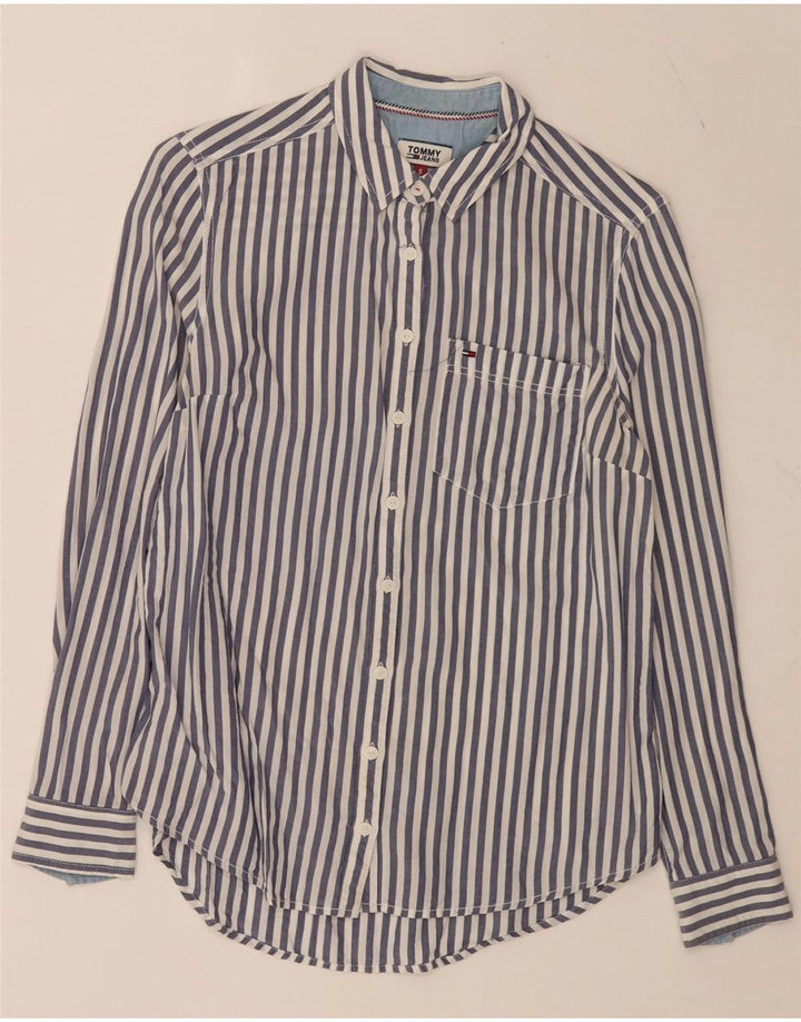 Koszula damska Tommy Hilfiger UK 10 Small Blue Pinstripe