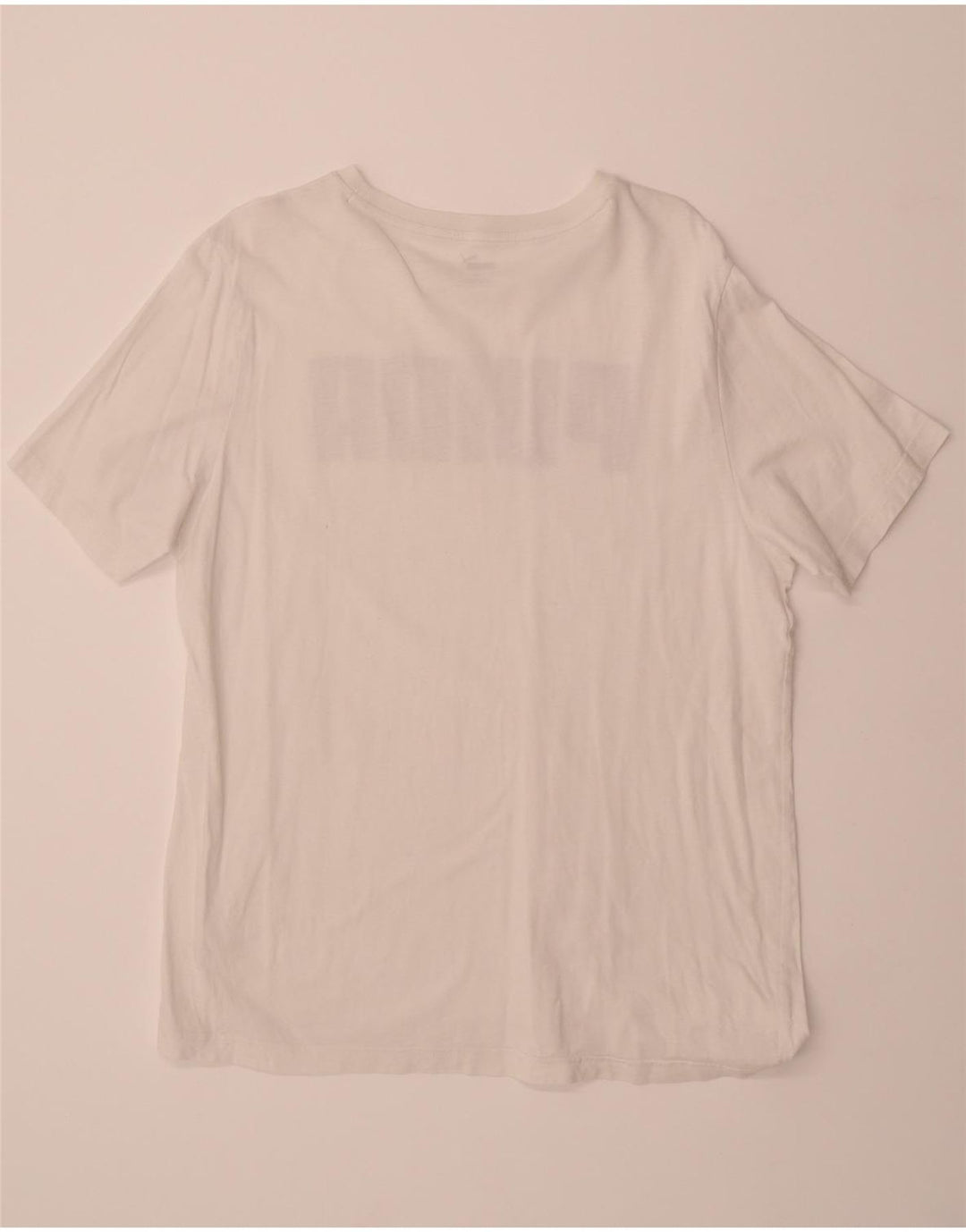 PUMA Mens Graphic T-Shirt Top Large White Cotton Vintage Puma and Second-Hand Puma from Messina Hembry 