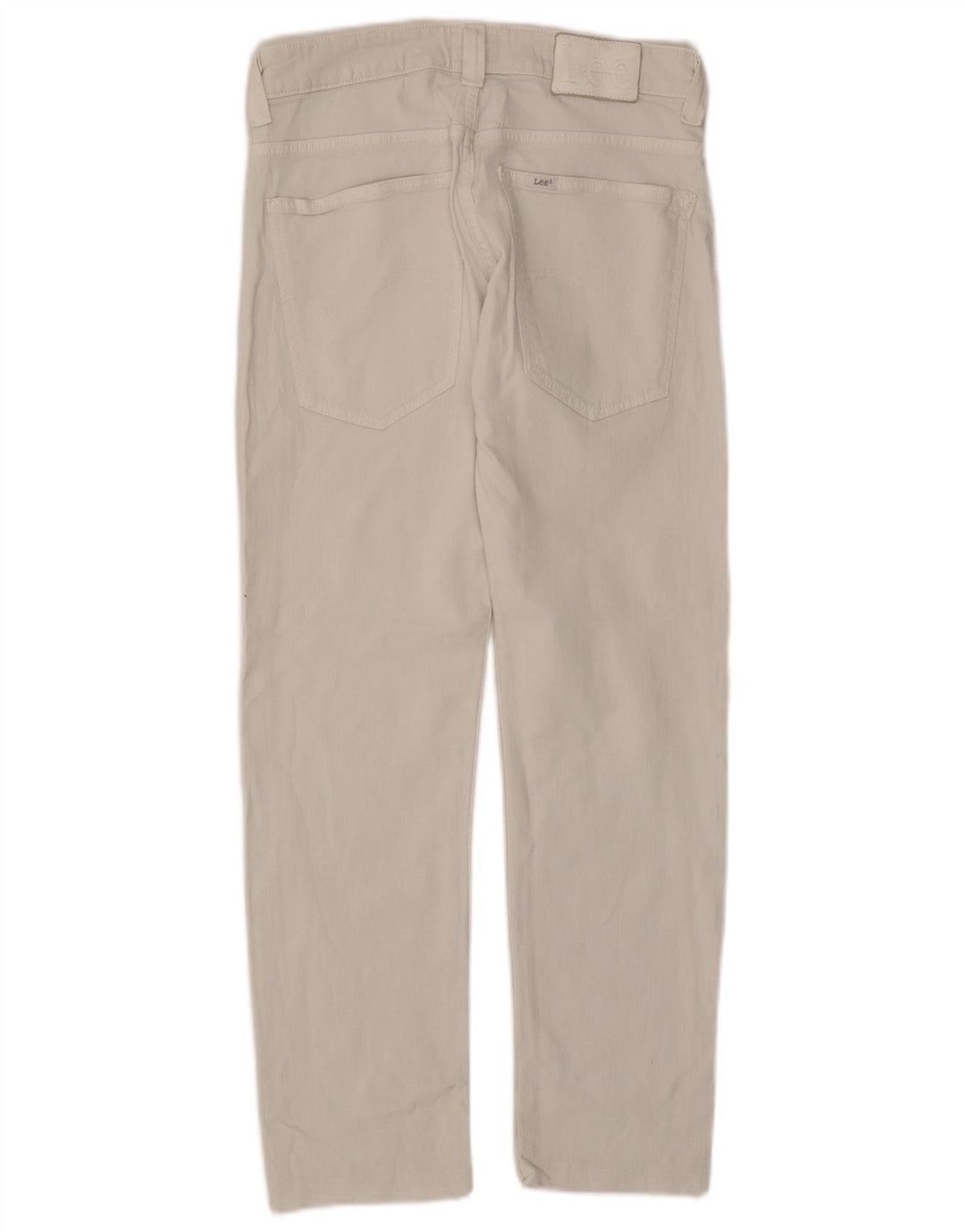 Damskie jeansy LEE Powell Slim W32 L27 w kolorze złamanej bieli, bawełniane