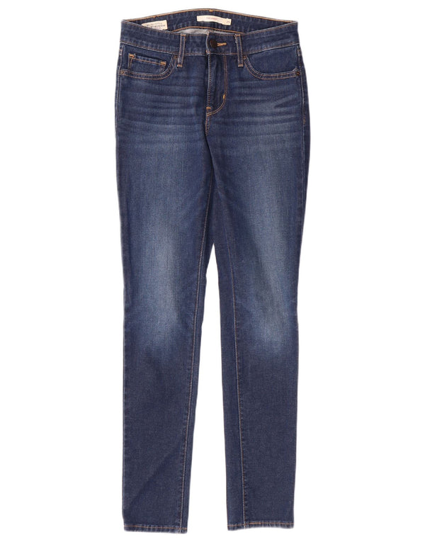 Damskie jeansy LEVI'S 711 Skinny W25 L28 Niebieskie bawełniane