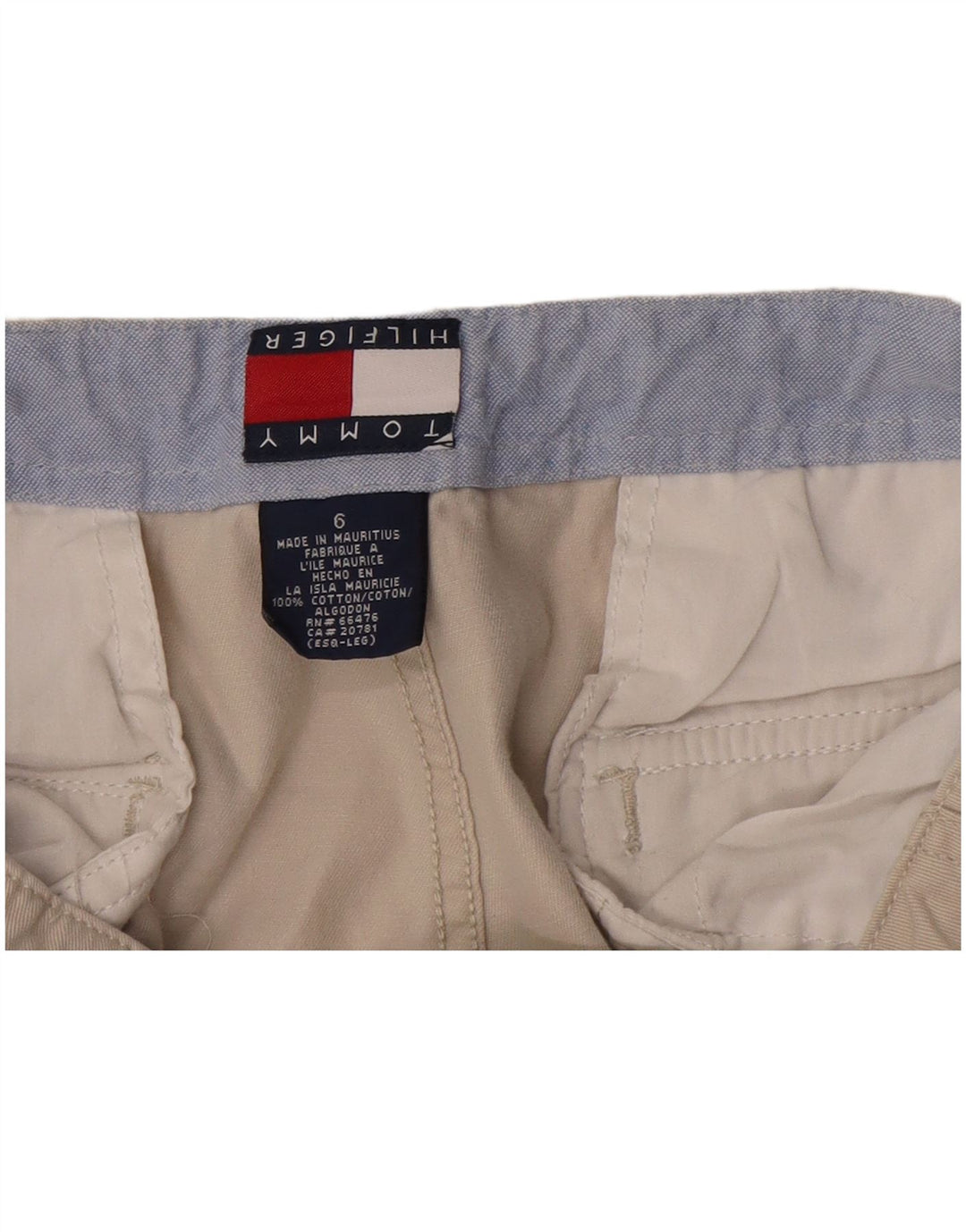 Damskie spodenki cargo Tommy Hilfiger US 6 Medium W28 beżowa bawełna