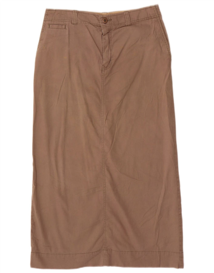 EDDIE BAUER Damska prosta spódnica US 8 Medium W30 Szara bawełna