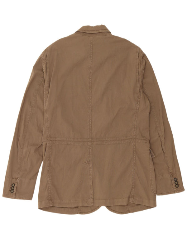 Męska kurtka użytkowa Trussardi Jeans IT 54 2XL beżowa bawełniana