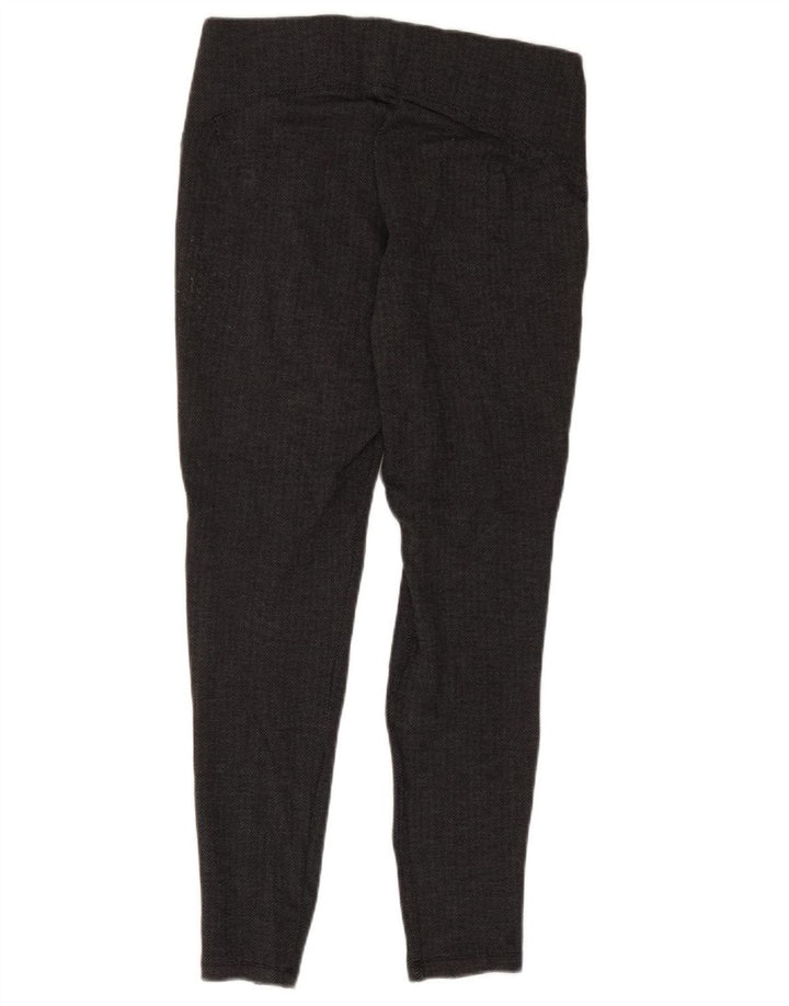 Legginsy damskie Marks & Spencer UK 14, duże, czarne, wiskozowe w jodełkę