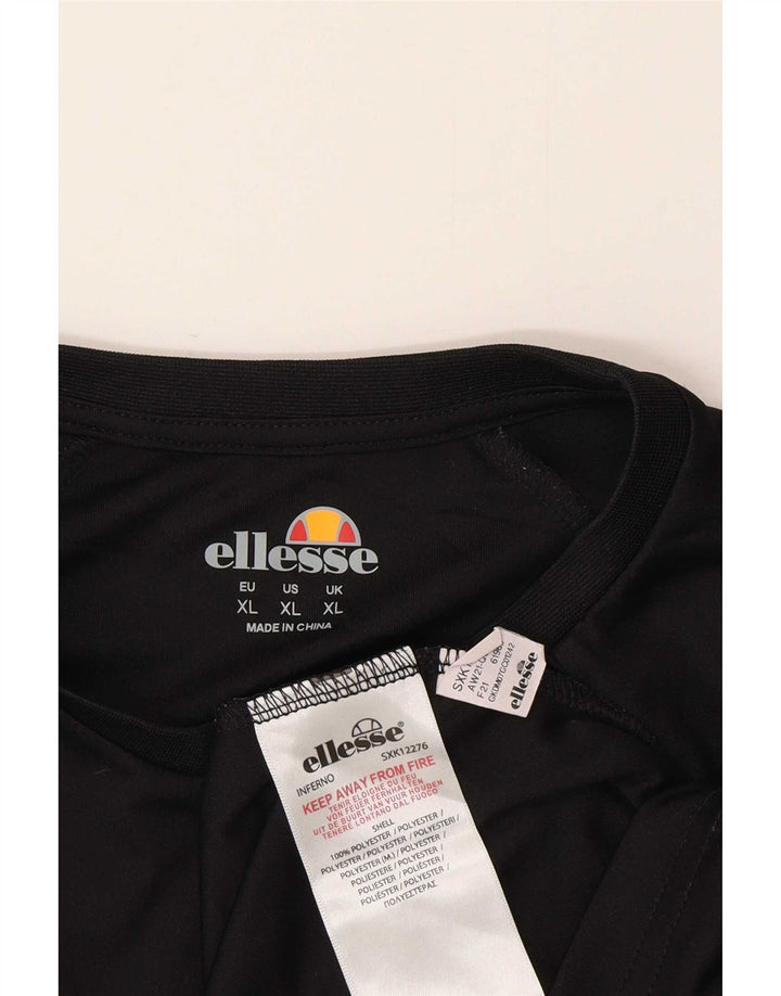 T-shirt męski Ellesse Top XL, czarny poliester