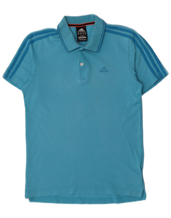 Adidas Męska Koszulka Polo Clima 365 Mała Niebieska Bawełniana