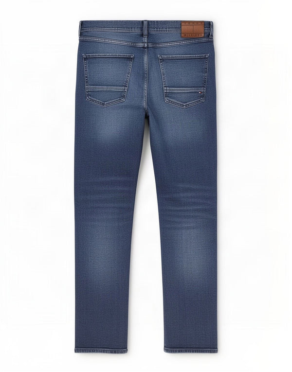 Męskie dżinsy Denton Straight Jeansy Tommy Hilfiger W36 L30 Niebieskie bawełniane