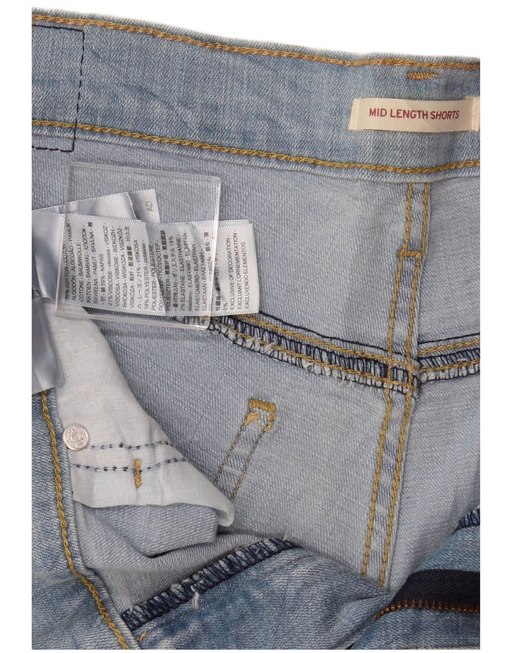Damskie spodenki jeansowe LEVI'S Mid Rise W31 Średnioniebieskie, bawełniane